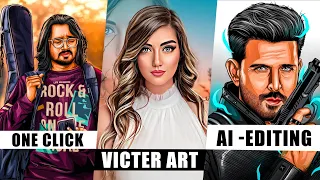 Create Victor Art Image Just One Click | Cartoon Photo Editing in mobile AI Avatar Photo Editing