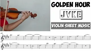 Golden Hour - JVKE || Violin Sheet Music