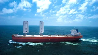 Pioneering wind-powered cargo ship charts course for greener shipping