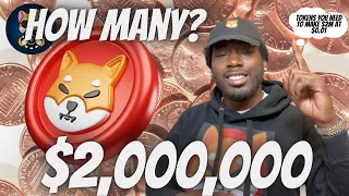 How Many Tokens Do You Need To Make $2,000,000 If Shiba Inu Hits 1 Cent