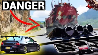 🐒 ATTACKING THE WORLDS MOST DANGEROUS ROADS IN A HIGHLY MODIFIED MITSUBISHI EVO