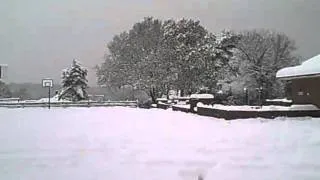 Balcombe, West Sussex - recreation ground in the snow