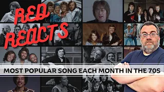 Reaction To Most Popular Song Each Month Of The 70s | Red Reacts