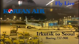 Korean Air KE-984 Irkutsk to Incheon Flight Report (Boeing 737-900)