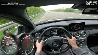 Mercedes-Benz C63s AMG | POV Driving on German Autobahn | Top Speed