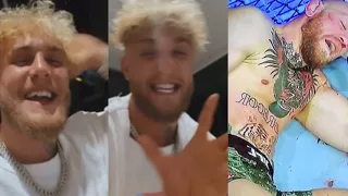 JAKE PAUL REACTS TO CONOR MCGREGOR LOSS & CLOWNS HIM