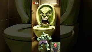 toilet avengers and dc #marvel #avengers #spiderman #hulk #batman #superman #shorts #shortvideo