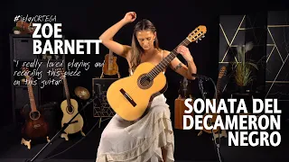 Zoe Barnett and a super challenging classical guitar piece | Sonata Del Decameron Negro -Leo Brouwer
