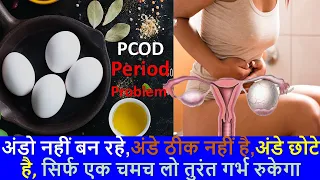 अंडे नहीं बन रहे या Quality ठीक नहीं है। तो भी तुरंत गर्भ रुकेगा| Egg Quality| PCOD| Period problem