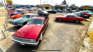 Classic American Muscle Car Lot Inventory Update 3/6/23 Walk Around Maple Motors Rides For Sale USA