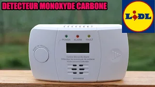 LIDL détecteur de monoxyde de carbone CO (et pas de dioxyde de carbone CO2)