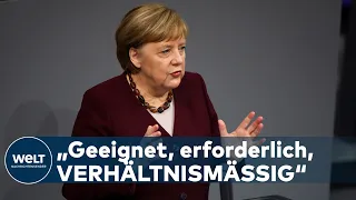 HEFTIGE KRITIK VON AFD UND FDP: Kanzlerin Merkel fordert zur Solidarität in der Corona-Krise auf