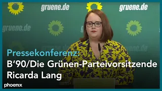 Die Grünen - Pressekonferenz mit der Parteivorsitzenden Ricarda Lang