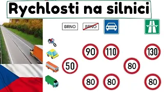 RYCHLOSTI V ČR🚚 (AUTOŠKOLA): Maximální rychlosti na silnicích✅ [v obci, mimo obec na dálnici] LIMITY