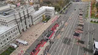 Мобилизованные прошли в строю Парада Памяти. Спецрепортаж