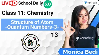 Class 11 | Structure of Atom | Quantum Numbers-3 | Unacademy Class 11&12 | Monica Bedi