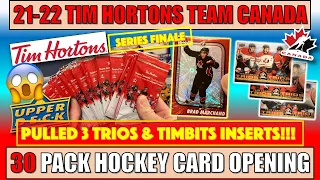 2021-22 TIM HORTONS TEAM CANADA HOCKEY: OPEN 30 PACKS AND PULL  1 X TIMBITS AND 3 TRIOS INSERTS!!!