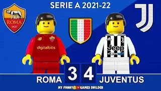 Roma Juventus 3-4 • Serie A 2021/22 Gol e Sintesi Roma Juve • All Goals & Highlights Lego Football