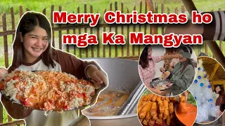 Christmas Ganap | Nagluto ako ng spaghetti at Lumpia sa kubo | Ka Mangyan Vlogs