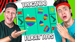 TROCAS DE FIDGET TOYS COM O BIEL! (FIQUEI SURPRESO)