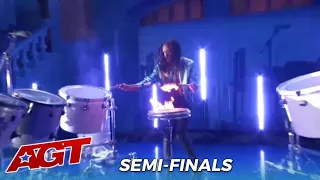 Malik Dope:The World's DOPEST Drummer On America's Got Talent Semi-finals
