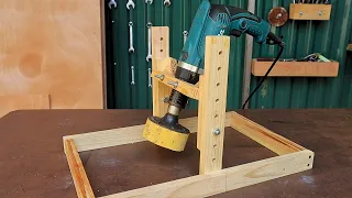 A great idea with a hand drill / Woodworking tools for everyday work homemade from a drill