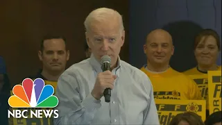 Joe Biden Jokes With Voter: 'You're A Lying Dog-Faced Pony Soldier' | NBC News