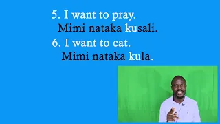 Making sentence in Swahili.