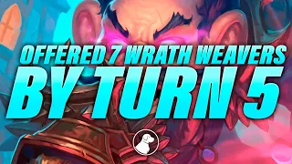 Offered 7 Wrath Weavers by Turn 5, The Game Plays Itself | Dogdog Hearthstone Battlegrounds