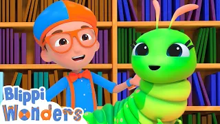 Blippi Learns About Libraries! | Reading for Kids | Blippi Wonders Educational Cartoons for Kids