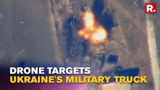 Russia Releases Video of Drone Strike Decimating Ukrainian Military Truck | Day 43 of War