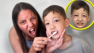 Meu filho não quer escovar os dentes!