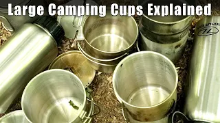 Large Camping Cups and their Benefits - STANLEY, Pathfinderm GSI, Tomshoo etc)