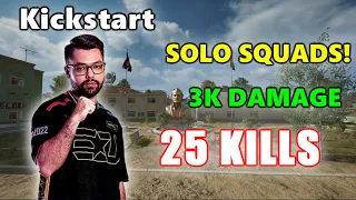 LG Kickstart - 25 KILLS (3K DAMAGE) - SOLO vs SQUADS! - PUBG