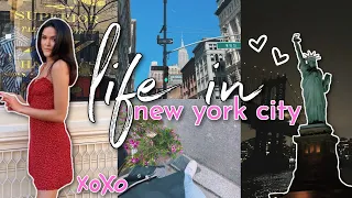 work week in my life in NYC || balancing 2 jobs + social life (9-5 job in tech)