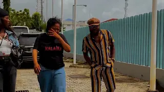 Moment Actor Kolawole Ajeyemi Surprise his Wife Toyin Abraham On A Movie Set