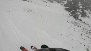 Skiing a Triple Black Diamond at Big Sky, Montana