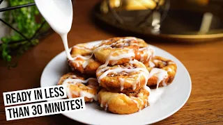 Gluten Free Cinnamon Rolls Recipe | No Yeast & Ready in ONLY 30 minutes!