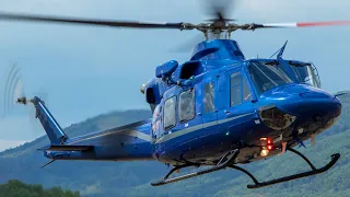 Czech Policie | Take Off Bell 412 OK-BYT | Airfield Ústí nad Labem