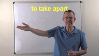 Learn English: Daily Easy English 0876: to take APART (two definitions!)