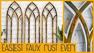 EASIEST DIY Faux Rust Ever!