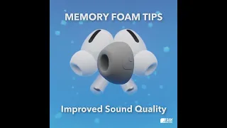 Premium Memory Foam Ear Tips for AirPods Pro | Better Comfort | Stronger Grip | Improved Sound