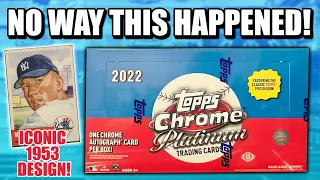 I CAN'T BELIEVE THIS HAPPENED! HOBBY KARMA??! | 2022 Topps Chrome Platinum Anniversary Hobby Review
