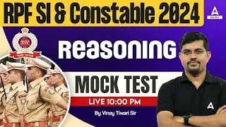 RPF SI Constable 2024 | RPF Reasoning Practice Set | RPF Reasoning by Vinay Sir