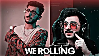 WE ROLLING ft Carry minati Edit 👿 | alight motion | carry minati attitude status