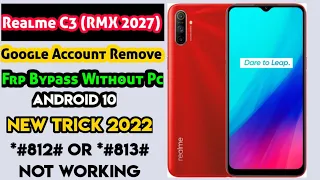 Realme C3 FRP Google Account Bypass Without Pc Fixed *#813# Not working Easy Way Method 2022