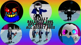 All secret boss beaten (except Final insanity) | Totally Balanced Soul Ops Boss Rush