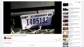 Occupier takes joy ride in pickup truck with federal plates