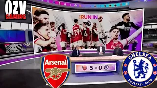 Arsenal 5 - 0 Chelsea| The Gunners Continue To Top The League| Ian Wright & Trossard Crazy Reaction|