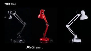 Metal Swing Arm Desk Lamp / Amazing Changeable Lamp Base